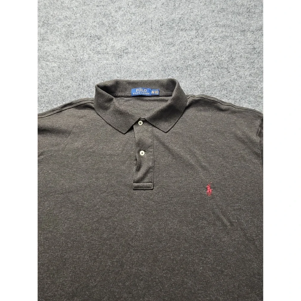 Polo Ralph Lauren Polo Shirt Mens XXL 2XLT Gray Short Sleeve